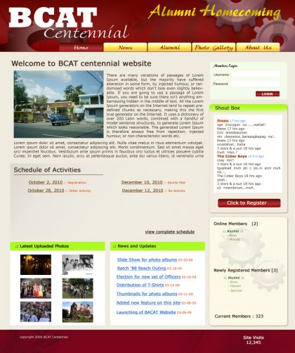 BCAT Centennial Website